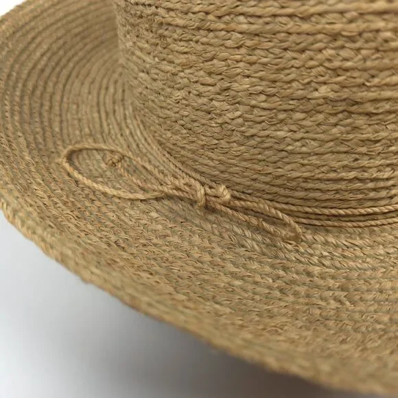 NEW Helen Kaminski Provence 12 Packable Raffia Hat Nougat Resort Minimal Boho - Picture 2 of 8